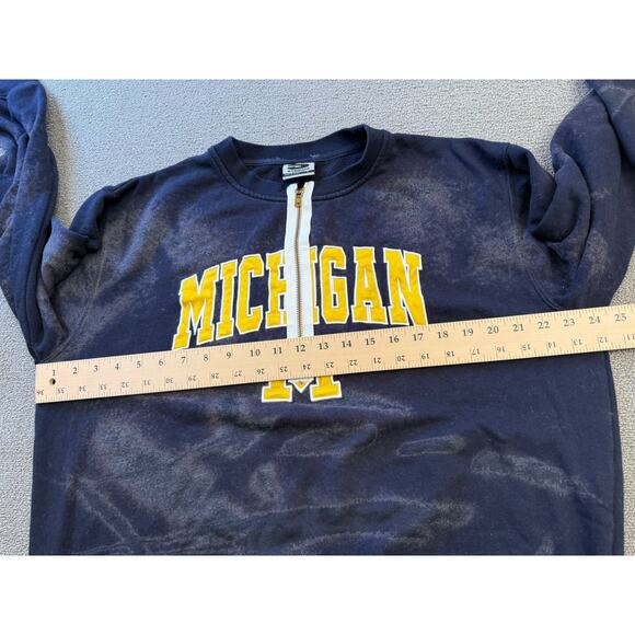 Stadium Athletics Men Large Blue Michigan Pullover Crewneck Sweatshirt - Picture 5 of 16